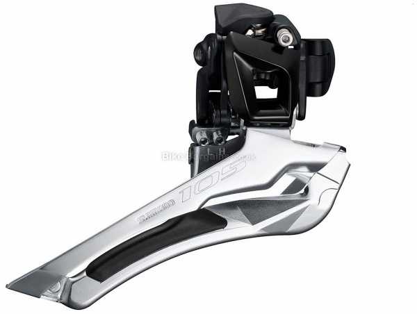 Shimano 105 5801 11 Speed Front Derailleur 11 Speed 105 Double Front Mech, weighs 112g, Black, Silver, made from Alloy & Steel