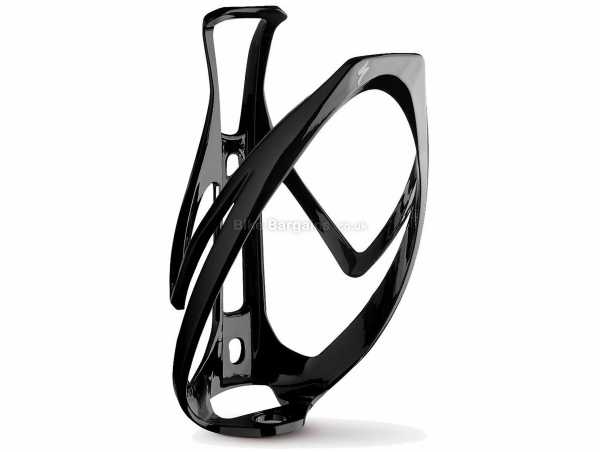 Specialized Rib Cage II Bottle Cage weighs 33g, made from polycarbonate, Black