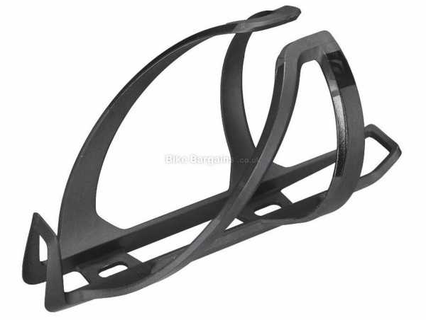 Syncros Coupe 1.0 Bottle Cage weighs 22g, made from polycarbonate, Black, White