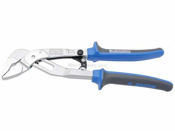 Unior Variable Joint Hypo Pliers Black, Blue, Silver, weighs 201g, made from Steel with PVC handle