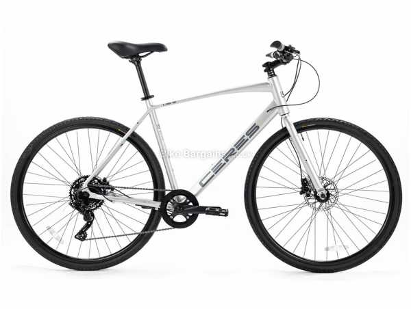 Ceres UB 2 Hybrid Bike 2021 S,M, Grey, Alloy Frame, Disc Brakes, Microshift 9 Speed Groupset, 700c wheels