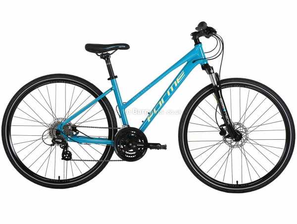 Forme Peaktrail 1 Ladies Hybrid City Bike 2021 19", Turquoise, Alloy Ladies Frame, Altus 24 Speed Groupset, Disc Brakes, 700c Wheels