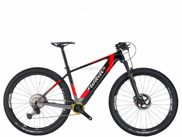 Wilier 101X Hybrid XT Carbon Hardtail Electric Mountain Bike 2022 S, Black, Red, Grey, Carbon Hardtail Frame, XT & SLX 12 Speed Groupset, 29" Wheels, Disc, 16.3kg