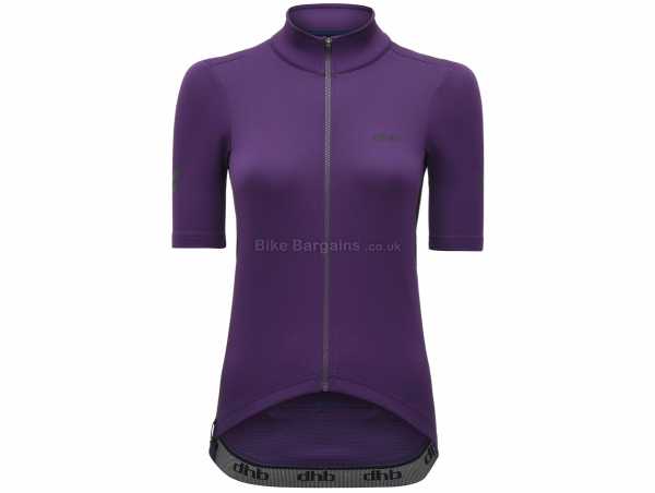dhb Aeron Ladies Rain Defence Short Sleeve Jersey 10,12,14, Purple