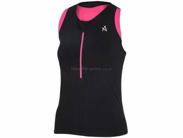 Huub Ladies Tana Sleeveless Tri Top XS, Pink, Black