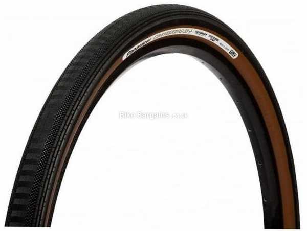 Panaracer GravelKing Semi Slick + TLC Folding Tyre 650c, 43c, Black, Brown, Kevlar bead, 370g