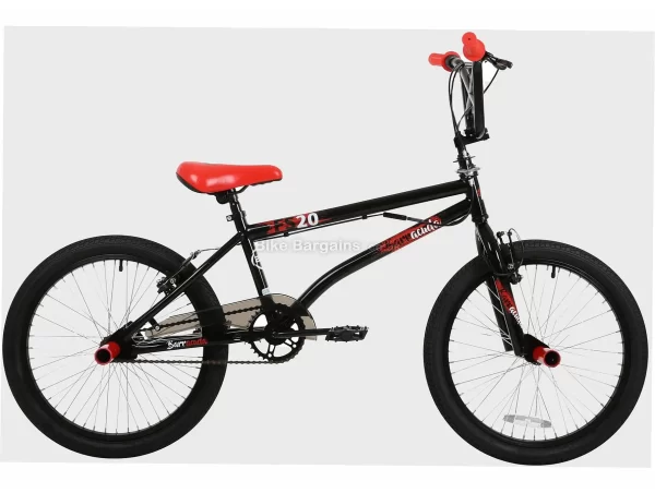 Barracuda 20" FS-20 Kids BMX Bike One Size, Black, Red, Steel Frame, Single Speed, 20" Wheels, Caliper Brakes, 13kg