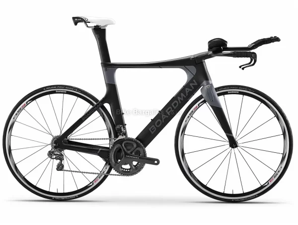 Boardman TTE Ltd Ultegra S Triathlon Road Bike 2020 S, Black, Carbon Frame, 22 Speed, 700c Wheels, Double Chainring, Caliper Brakes