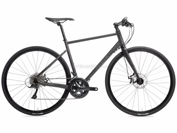 B'Twin Triban RC500 Flat Bar Sora Road Bike L,XL, Black, Alloy Frame, 18 Speed, Disc Brakes, Double Chainring, 10.7kg, 700c Wheels