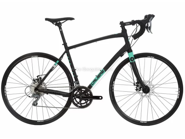 Calibre Lost Lad Disc Alloy Road Bike 2019 M, Black, Turquoise, Alloy, 8 Speed, Disc Brakes, 12.4kg, Men's