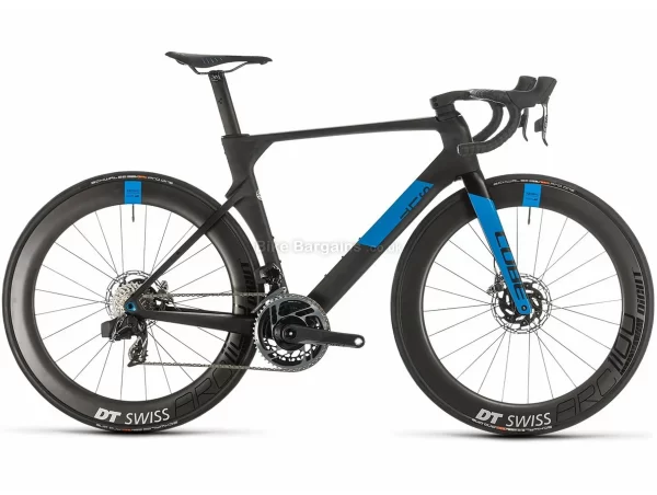 Cube Litening C:68X SLT Carbon Road Bike 2020 58cm, Black, Blue, Carbon Frame, 700c Wheels, Disc Brakes, Double Chainring, Men's, 24 Speed
