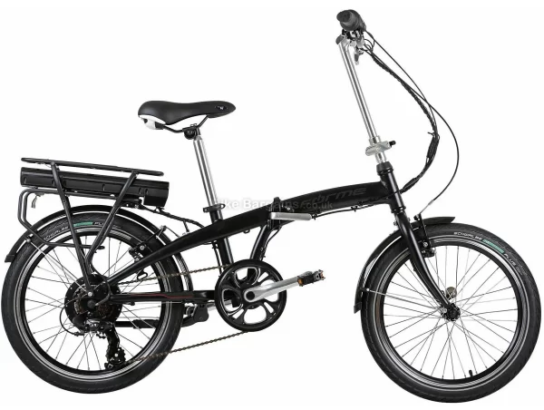 Forme Buxton Folder Alloy E-Bike 18", Black, Alloy, 20", Caliper Brakes, 6 Speed