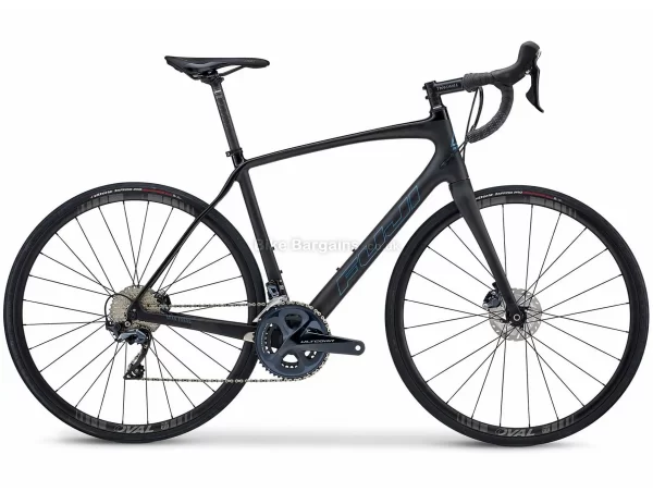 Fuji Gran Fondo 1.1 Road Bike 2021 52cm, Black, Carbon Frame, Ultegra & 105 22 Speed Groupset, 700c Wheels, Disc Brakes