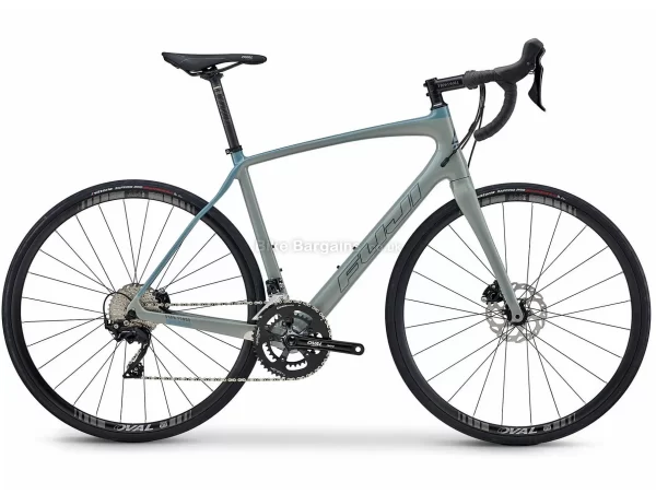 Fuji Gran Fondo 1.3 Road Bike 2021 49cm, Grey, Carbon Frame, 105 22 Speed Groupset, 700c Wheels, Disc Brakes