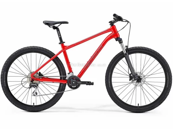 Merida Big Seven 20 Alloy Hardtail Mountain Bike 2021 S,M - some are extra, Red, Black, Silver, Alloy Frame, 27.5" Wheels, Disc Brakes, 16 Speed, Double Chainring, Hardtail, Suspension Forks, 15.2kg
