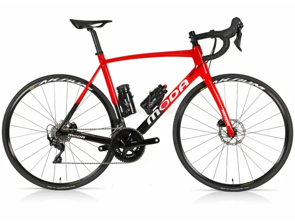 Moda Vivo 105 Disc Carbon Road Bike 2022 49cm,52cm,54cm,56cm,58cm, Red, Black, Carbon Frame, 105 22 Speed Groupset, 700c Wheels, Disc