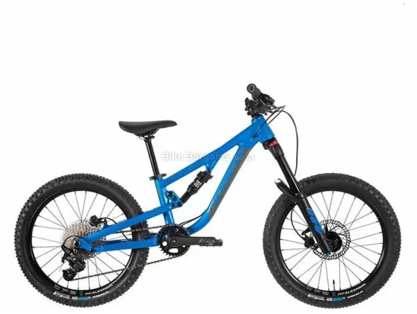 Norco Fluid 20" 2 Carbon Full Suspension Kid's Mountain Bike 2020 One Size, Blue, 10 Speed, Alloy Frame, 20" wheels, Single Chainring, Disc Brakes, Full Suspension