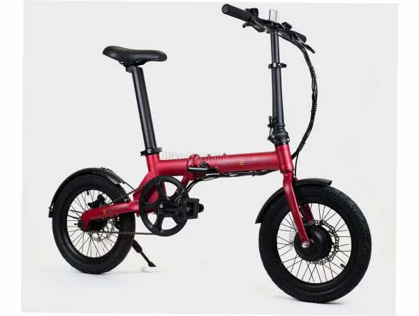 Perry Ehopper 16" Folding Alloy Electric Bike M, Red, Black, Alloy Frame, Single Speed, 16" Wheels, 14kg, Disc, Single Chainring