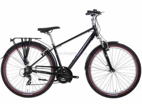 Raleigh Pioneer Trail Alloy Commuter City Bike 17", Black, Alloy, 27.5", 7 Speed, Hardtail, Caliper Brakes, Triple Chainring, 16.2kg