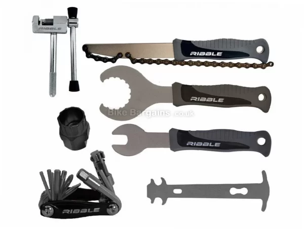 Ribble Bike Service Tool Kit Bundle Chain Whip and Tool, BB, Pedal Wrench, Multi Tool, Cassette Tool, Chain wear indicator