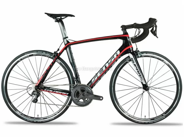 Sensa Calabria Ultegra Carbon Road Bike 2019 55cm, Black, Red