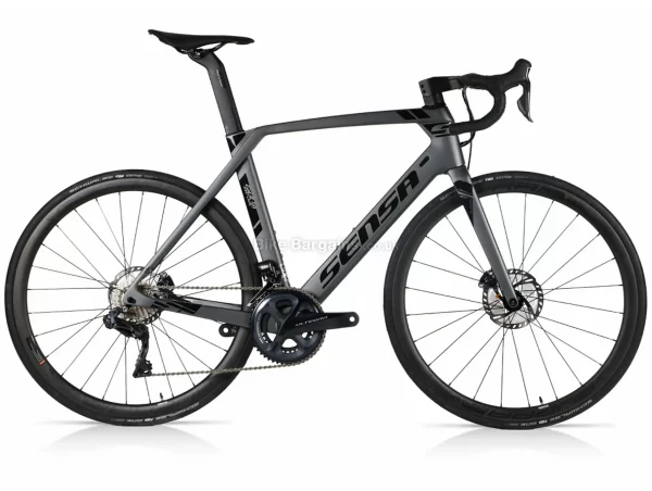 Sensa Giulia Evo Disc Ultegra RFC 35 Carbon Road Bike 2021 58cm, Grey, Black, Carbon Frame, 700c Wheels, 22 Speed, Disc Brakes, Rigid, Double Chainring