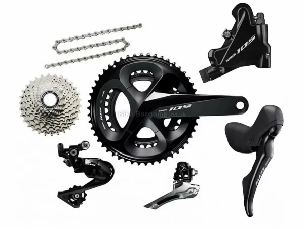 Shimano 105 R7020 11 Speed Disc Groupset 11 Speed, Double, Road