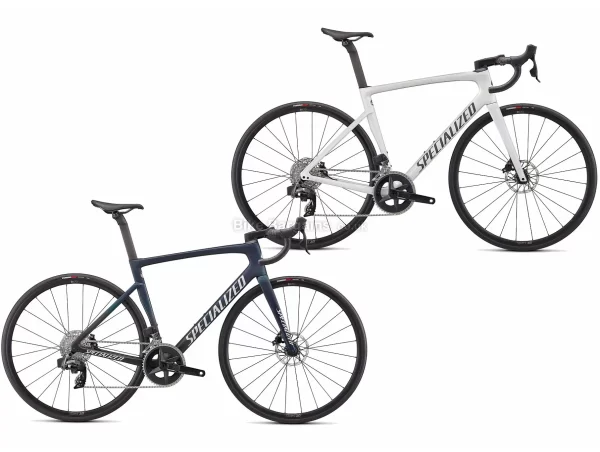 Specialized Tarmac Sl7 Comp Rival Etap AXS Carbon Road Bike 2022 56cm, White, Silver, Carbon Frame, 700c Wheels, Rival 24 Speed Groupset, Disc Brakes, Double Chainring