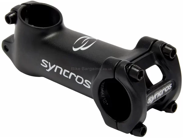 Syncros Anodized Hollow Alloy Stem 100mm, 31.8mm, Black
