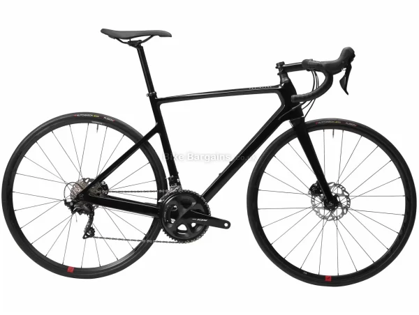 Van Rysel EDR CF 105 Disc Carbon Road Bike XS, Black, Carbon Frame, 105 22 Speed, 700c Wheels, Disc Brakes, 8.2kg