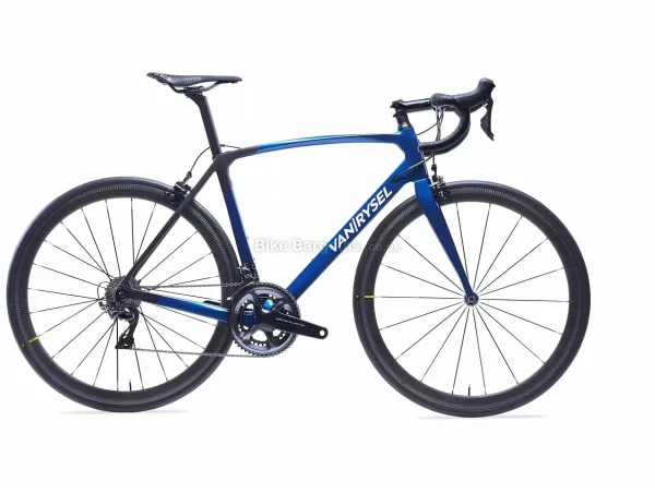 Van Rysel RR 940 CF Carbon Dura-Ace Road Bike XL, Black, Blue, Carbon Frame, 22 Speed, Caliper Brakes, Double Chainring, 6.85kg, 700c Wheels