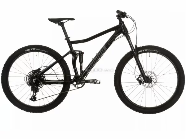 Voodoo Canzo Mens Full Suspension Mountain Bike 20", Black, Alloy Full Suspension Frame, 27.5" wheels, SX Eagle 12 Speed Groupset, Disc Brakes, Single Chainring