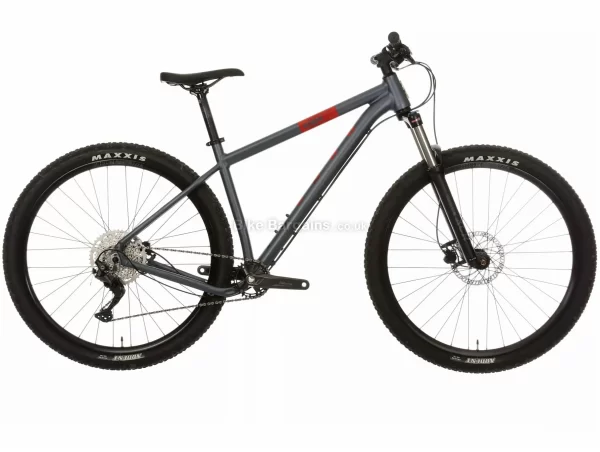 Voodoo Horde Mens Mountain Bike M,L,XL, Grey, Red, Black, Alloy Hardtail Frame, 29" wheels, Deore 10 Speed Groupset, Disc Brakes, Single Chainring